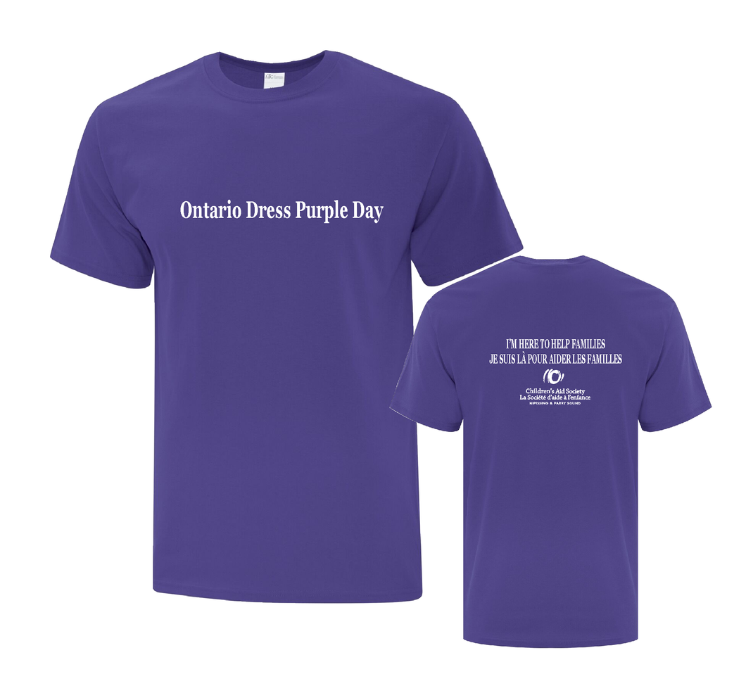 what is dress purple day International Women's Day is usually celebrated by wearing purple, which stands for justice and dignity. Dress in purple color to receive ONE (1) purple ribbon badge. If you come in a group